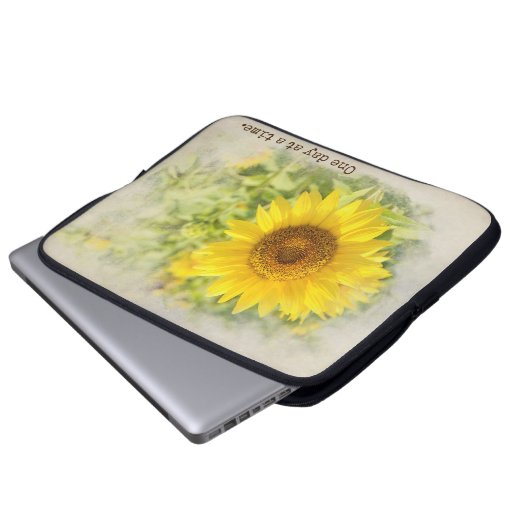 Sonnenblumengarten mit Angebot Laptopschutzhülle (Vorne Knopf)