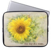 Sonnenblumengarten mit Angebot Laptopschutzhülle (Vorderseite)
