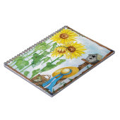 Sonnenblumengarten Notizblock (Linke Seite)