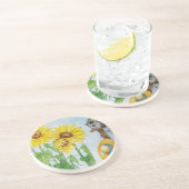 Sonnenblumengarten Untersetzer (Seite)