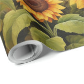 Sonnenblumengarten Vogelhäuser Geschenkpapier (Rolleneckpunkt)