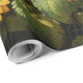 Sonnenblumengarten Vogelhäuser Geschenkpapier (Rolleneckpunkt)