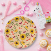 Sonnenblumengartenpapier Pappteller (Party)
