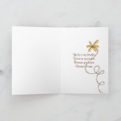 Sonnenblumengedanken Karte (Innenseite)