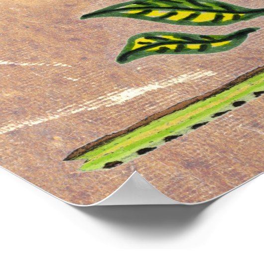 Sonnenblumengeflecht Poster (Ecke)