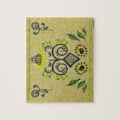 Sonnenblumengeflecht Puzzle (Vertikal)