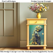 Sonnenblumengeist im Blumenrobe DT2R Decoupage Seidenpapier