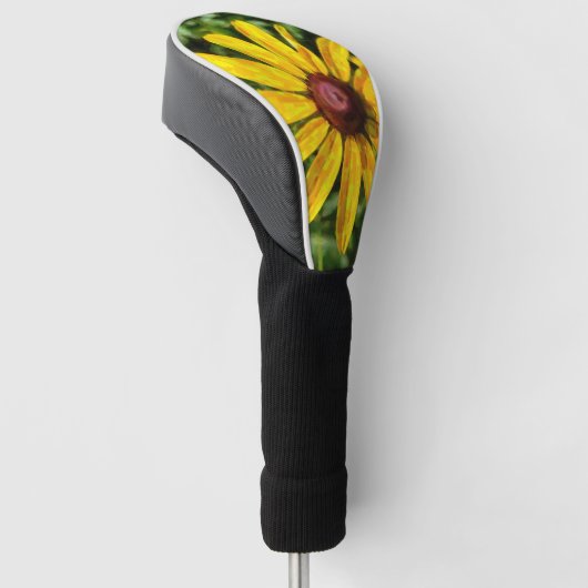 Sonnenblumengemälde Golf Headcover (angewinkelt)