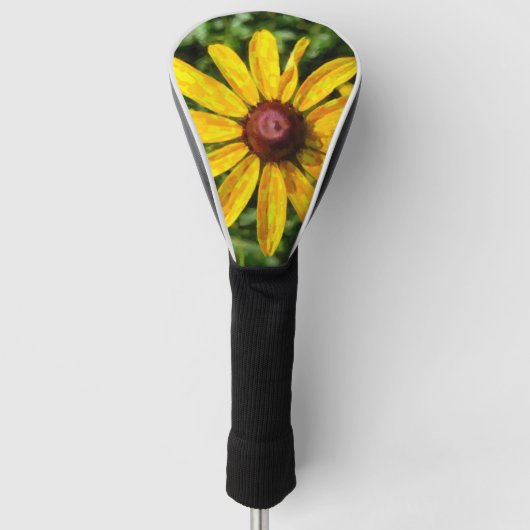 Sonnenblumengemälde Golf Headcover (Vorderseite)