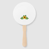 Sonnenblumengeometrie Fächer (Rückseite)