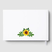 Sonnenblumengeometrie Gästebuch (Rückseite)