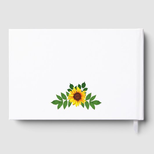 Sonnenblumengeometrie Gästebuch (Rückseite)