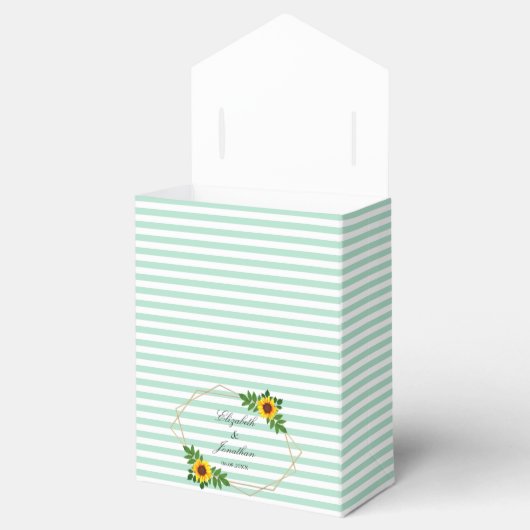 Sonnenblumengeometrie Geschenkschachtel (Geöffnet)