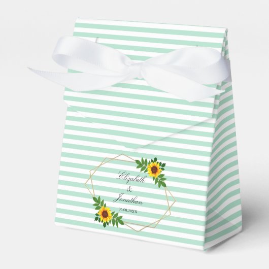 Sonnenblumengeometrie Geschenkschachtel (Vorderseite)