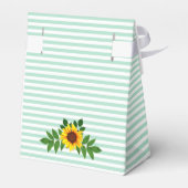 Sonnenblumengeometrie Geschenkschachtel (Rückseite)