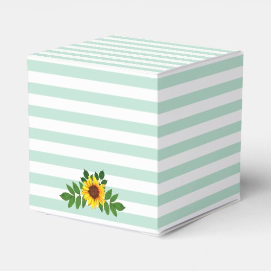 Sonnenblumengeometrie Geschenkschachtel (Rückseite)