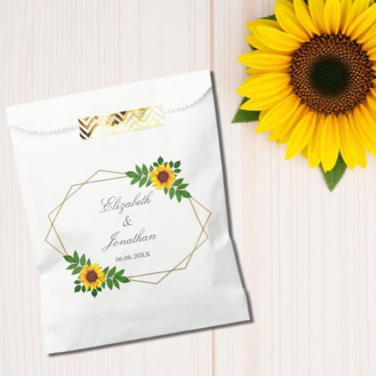 Sonnenblumengeometrie Geschenktütchen