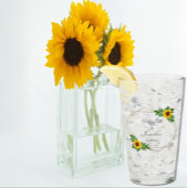 Sonnenblumengeometrie Glas