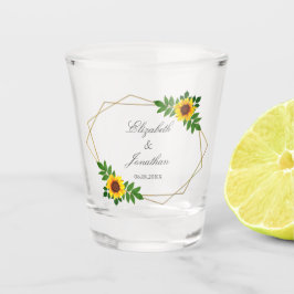 Sonnenblumengeometrie Schnapsglas