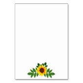 Sonnenblumengeometrie Tischnummer (Rückseite)