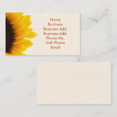 Sonnenblumengeschäft/Visitenkarte Visitenkarte (Vorne/Hinten)