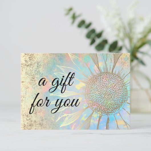 Sonnenblumengeschenk (Stehend Vorderseite)