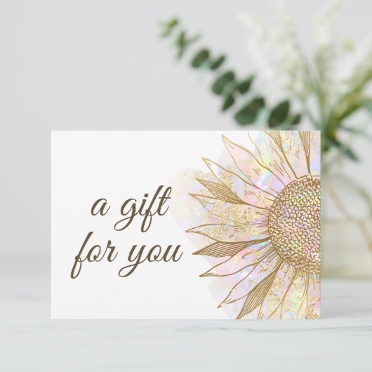 Sonnenblumengeschenk (Stehend Vorderseite)