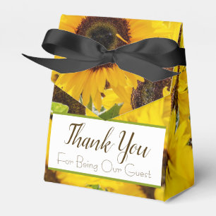 Sonnenblumengeschenk Geschenkschachtel