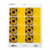 Sonnenblumengeschenk-Tag (Vorne)