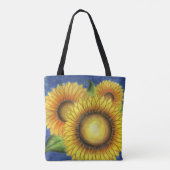 Sonnenblumengeschenk Tasche (Rückseite)