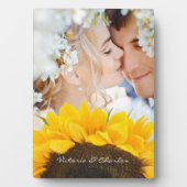 Sonnenblumengeschenke Fotoplatte (Vorderseite)