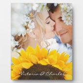 Sonnenblumengeschenke Fotoplatte (Vorderseite)