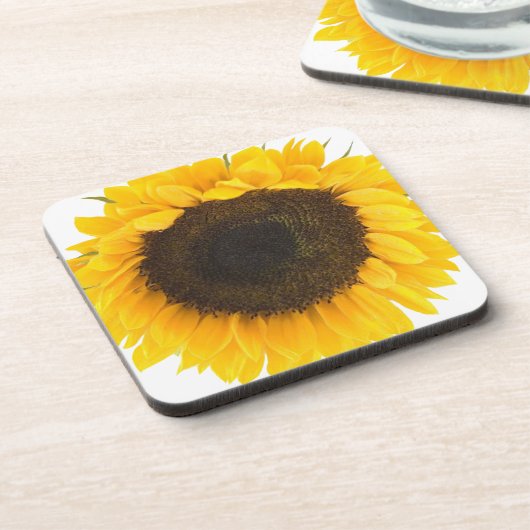 Sonnenblumengeschenke Getränkeuntersetzer (Linke Seite)