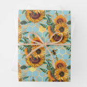Sonnenblumengeschenke | Hell als Sonnenblume Geschenkpapier Set (Beispiel)