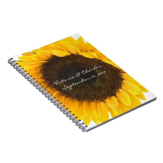 Sonnenblumengeschenke Notizblock (Rechte Seite)