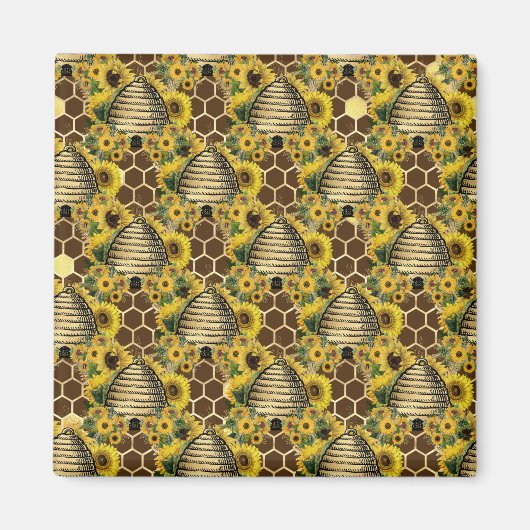 Sonnenblumengeschenke | Sonnenblume der Frühlingsb Magnet (Vorne)