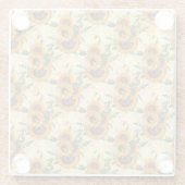 Sonnenblumengeschenke | Sonnenblumenumrundung Glasuntersetzer (Rückseite)