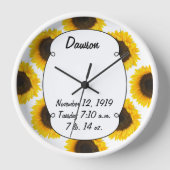 Sonnenblumengeschenke Uhr (Vorderseite)