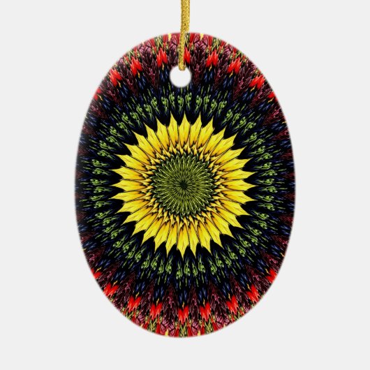 Sonnenblumengeschmack ernten keramik ornament (Vorne)