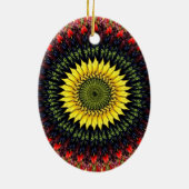 Sonnenblumengeschmack ernten keramik ornament (Hinten)
