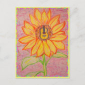 Sonnenblumengestein & -rollen postkarte (Vorderseite)