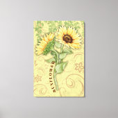 Sonnenblumengesteppte Leinwand (Vorderseite)