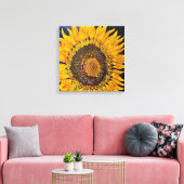 Sonnenblumengesteppte Leinwand (Insitu (Wohnzimmer))
