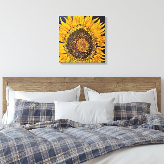 Sonnenblumengesteppte Leinwand (Insitu (Schlafzimmer))