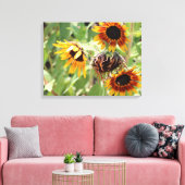 Sonnenblumengesteppte Leinwand (Insitu (Wohnzimmer))