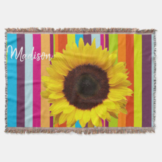 Sonnenblumengestreibe Decke