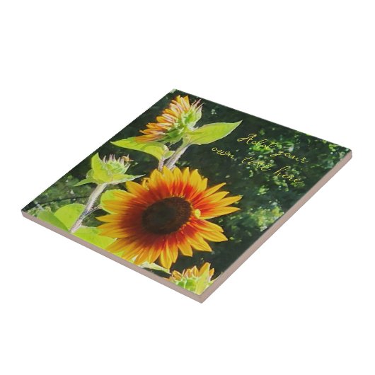 Sonnenblumenglas Fliese (Seite)