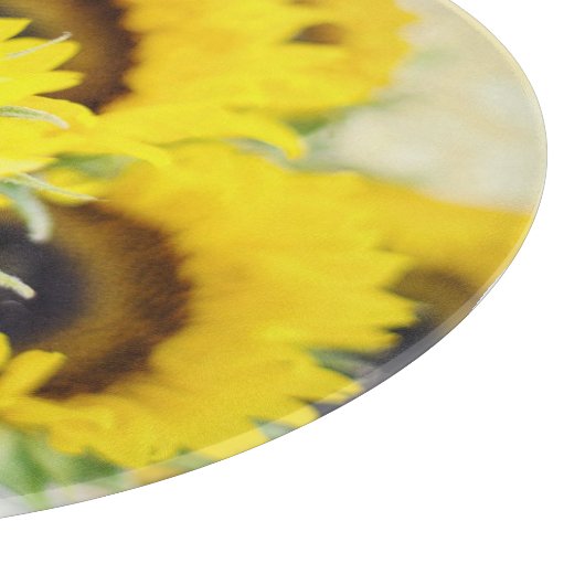 Sonnenblumenglasschneidemaschine Schneidebrett (Ecke)