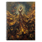 Sonnenblumengöttin Notizblock (Vorderseite)