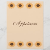 Sonnenblumengrenzrezepte (Vorderseite)